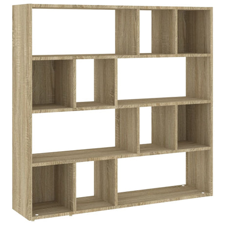 Vidaxl boekenkast kamerscherm 105x24x102 cm sonoma eikenkleurig