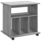 Vidaxl rolkast 60x45x60 cm bewerkt hout grijs sonoma eiken