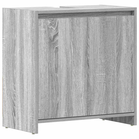 Vidaxl badkamerkast 60x33x60 cm bewerkt hout grijs sonoma eikenkleurig