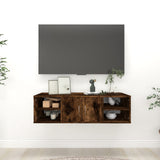 Vidaxl wandschap 102x30x29 cm bewerkt hout gerookt eikenkleurig