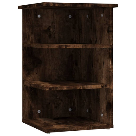 Vidaxl bijzetkast 35x35x55 cm bewerkt hout gerookt eikenkleurig