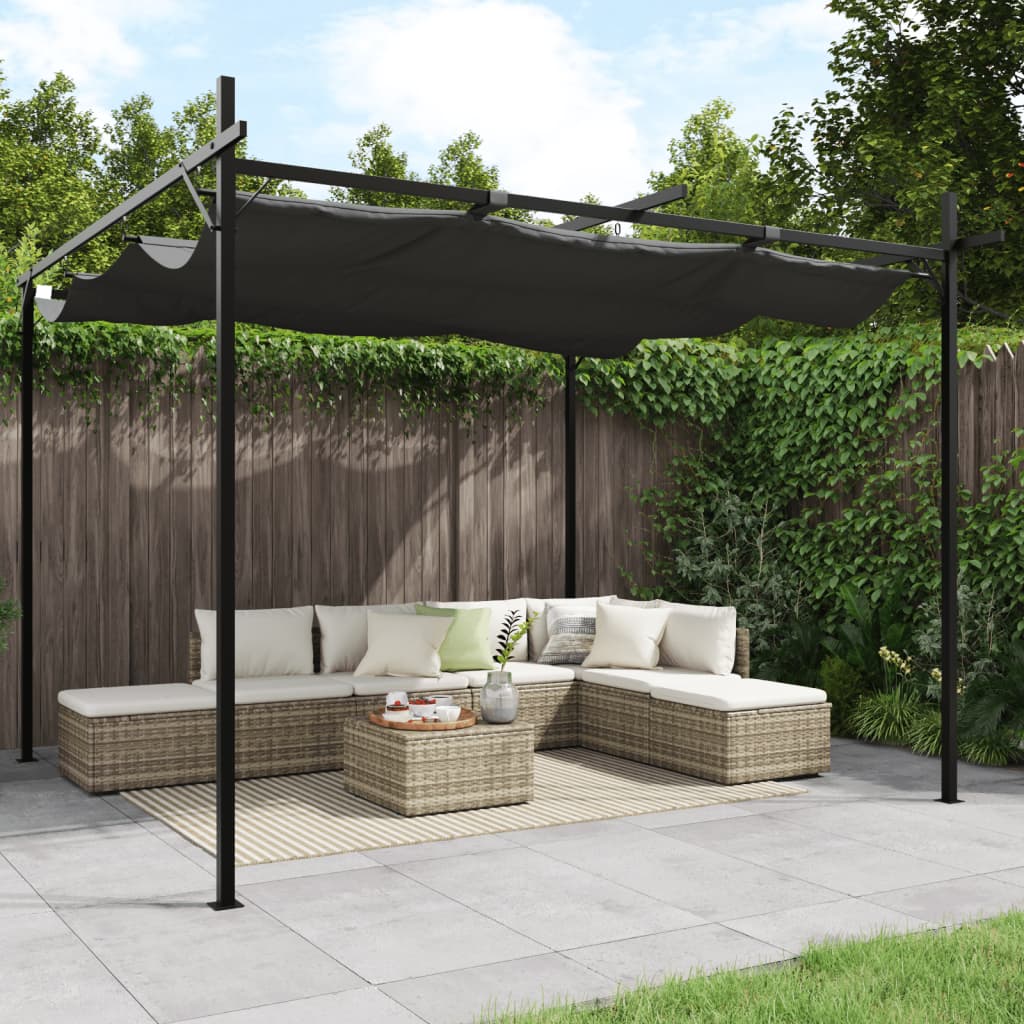 Vidaxl pergola mat extensiven Daach 295x292x230 Anthracite -Colored