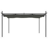 Vidaxl pergola met uitschuifbaar dak 395x292x230 antracietkleurig