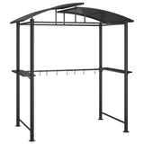Vidaxl barbecue-overkapping 210x114x230 cm staal antracietkleurig