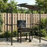 Vidaxl barbecue-overkapping 210x114x230 cm staal antracietkleurig