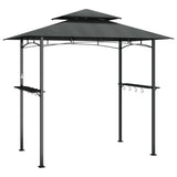 Vidaxl Barbecue Cover 240x150x243 cm en acier de couleur anthracite