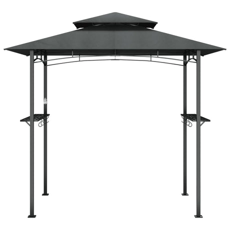 Vidaxl barbecue-overkapping 240x150x243 cm staal antracietkleurig