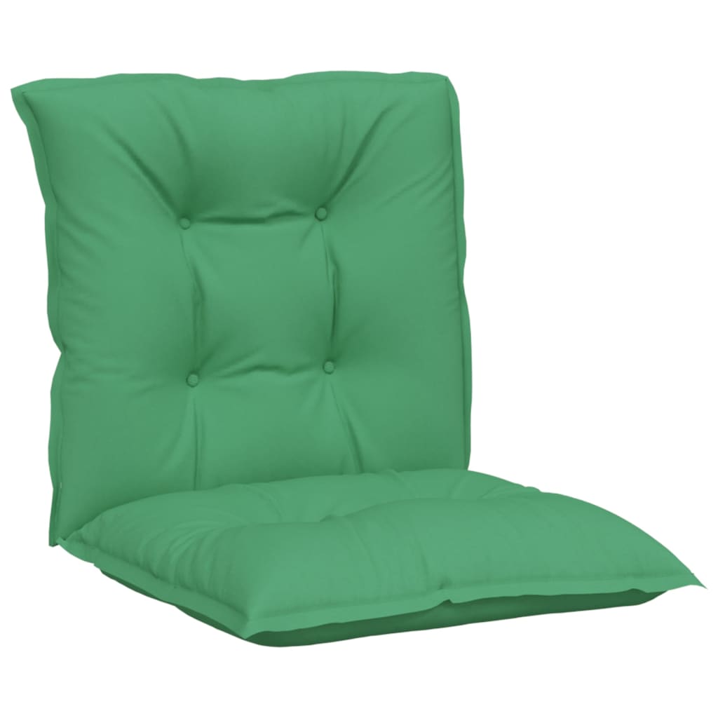 Vidaxl tuinstoelkussens 2 st lage rug 100x50x7 cm stof groen