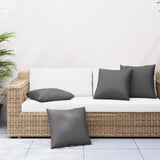 Vidaxl bankkussens 4 st 40x40 cm stof antracietkleurig