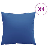 VidaXL Bank cushions 4 st 50x50 cm fabric royal blue