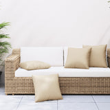 Vidaxl Bank Cushions 4 st 60x60 cm de tela beige