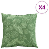 Vidaxl spreidkussens blad 4 pcs bladpatroon 60 x 60 cm polyester stof