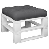 Vidaxl palletkussen 50x50x12 cm stof antracietkleurig