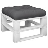 Vidaxl palletkussen 60x60x12 cm stof antracietkleurig
