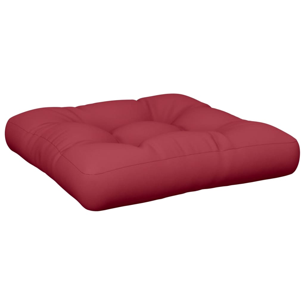 Vidaxl Pallet Cushion 60x60x12 CM Teling Wine Red