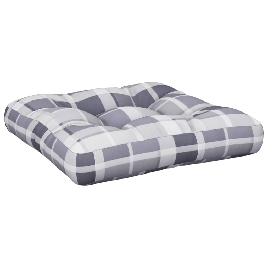 Vidaxl Pallet cushion 60x60x12 cm Fabric diamond pattern Gray