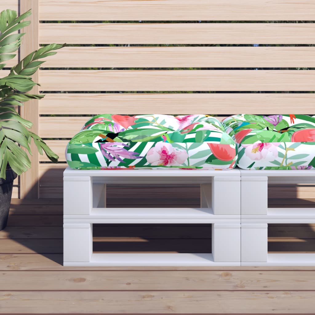 Vidaxl palletkussen 60x60x12 cm stof meerkleurig