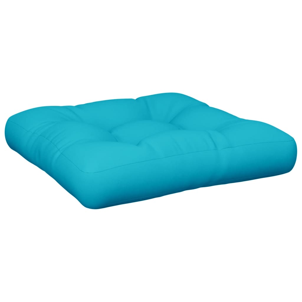 Coussin de palette vidaxl 60x60x12 cm Turquoise tissu