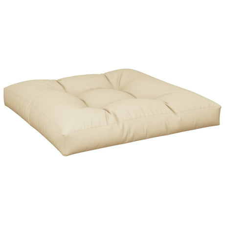 Vidaxl palletkussen 70x70x12 cm beige