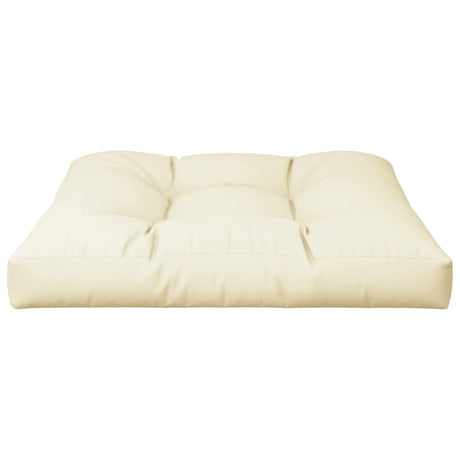 Vidaxl palletkussen 80x80x12 cm stof crèmekleurig