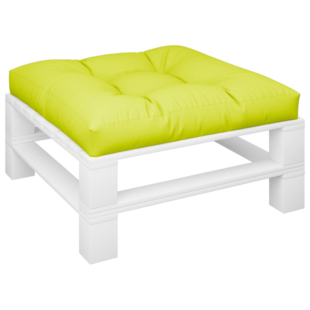 Vidaxl Pallet Cushion 80x80x12 CM tela transparente verde