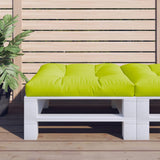 Vidaxl Pallet Cushion 80x80x12 CM tela transparente verde