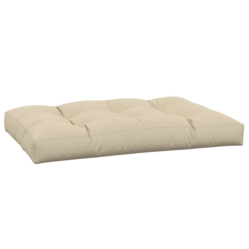 Vidaxl palletkussen 120x80x12 cm stof beige