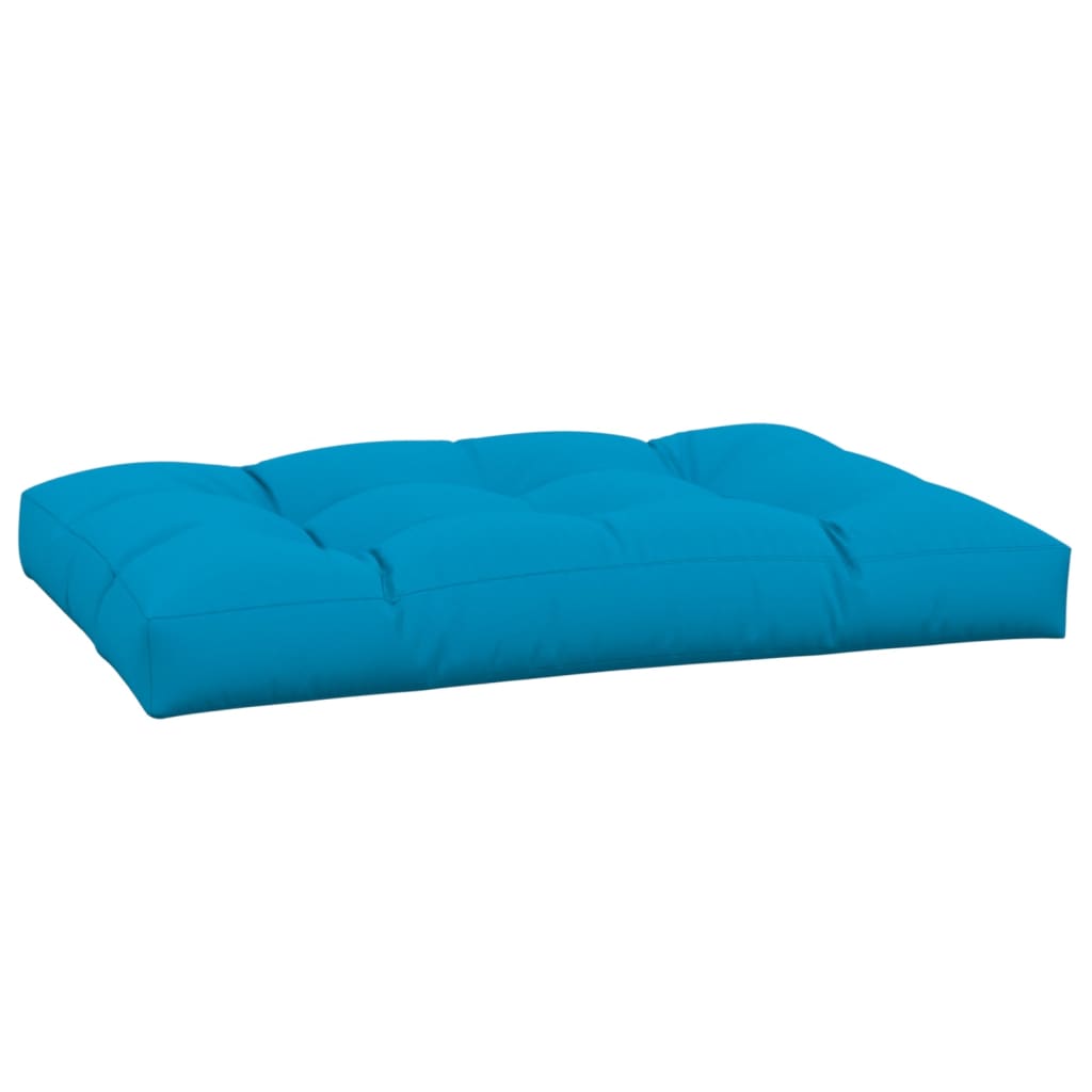 Vidaxl palletkussen 120x80x12 cm stof blauw