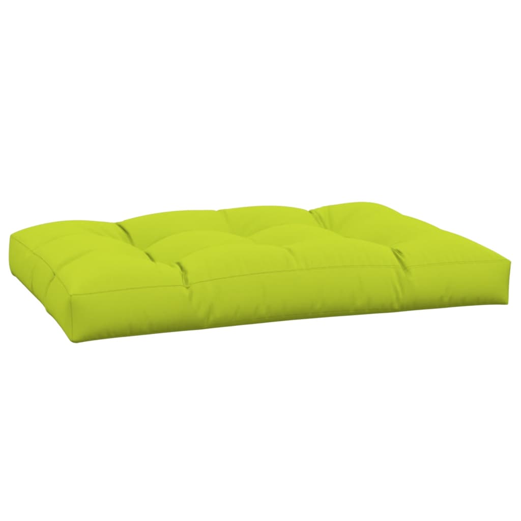 Vidaxl palletkussen 120x80x12 cm stof heldergroen