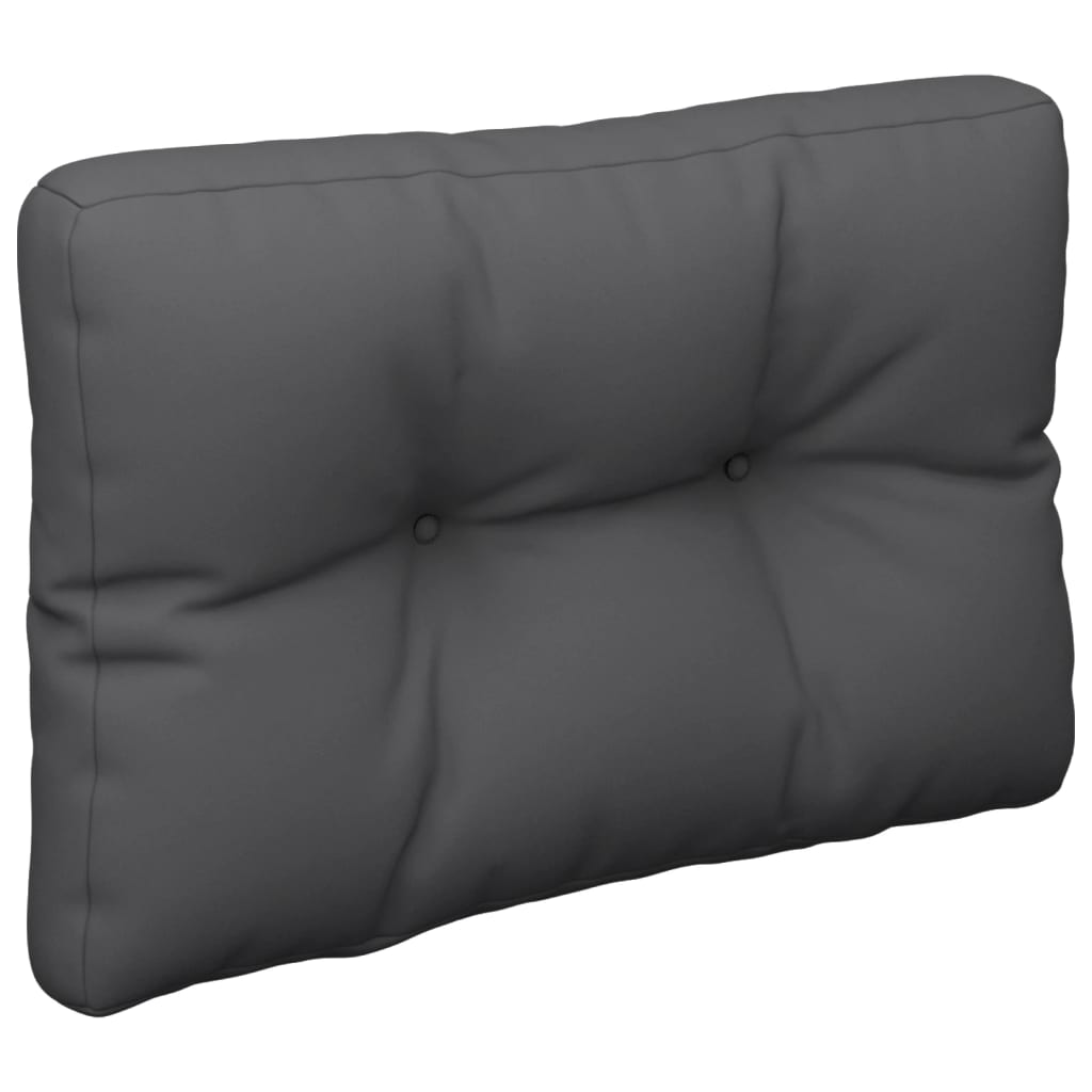 Vidaxl palletkussen 50x40x12 cm stof antracietkleurig