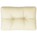 Vidaxl Pallet Cushion 50x40x12 CM de tela crema