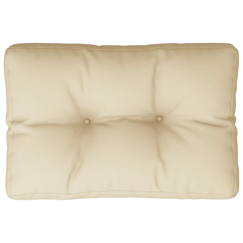 Vidaxl Pallet cushion 50x40x12 cm Fabric Beige