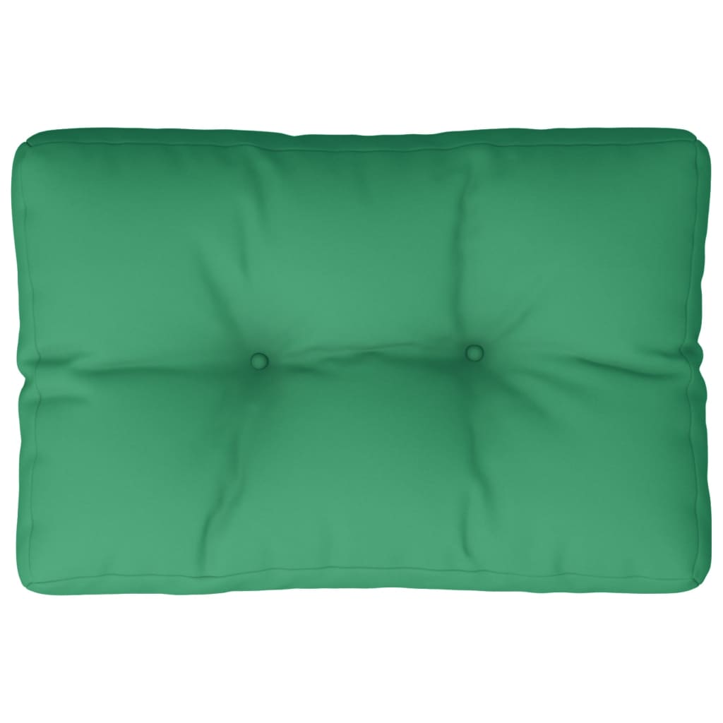 Vidaxl Pallet Cushion 50x40x12 cm de tela verde