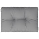 Vidaxl palletkussen 60x40x12 cm stof grijs