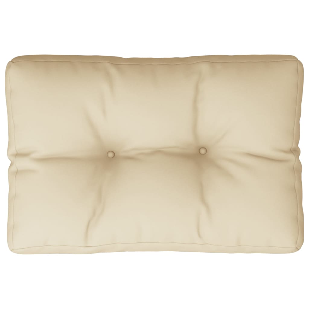 Vidaxl Palette Cushion 60x4x11 cm Stoff Beige