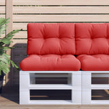 Vidaxl palletkussen 60x40x12 cm stof rood