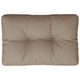 Vidaxl palletkussen 60x40x12 cm stof taupe