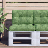 VidaXL Palletkussen 60x40x12 cm stof bladpatroon