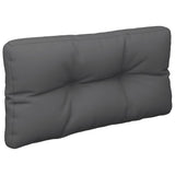 Vidaxl palletkussen 70x40x12 cm stof antracietkleurig