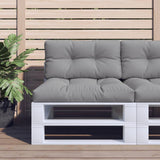 Vidaxl PALLET Cuscino 70x40x12 cm tessuto grigio