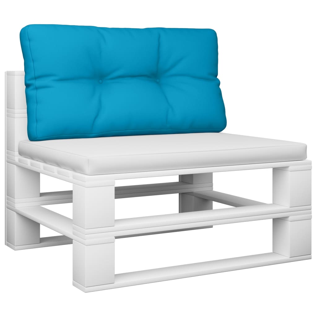 Cuscino Vidaxl pallet 70x40x12 cm tessuto azzurro