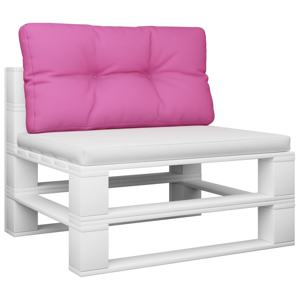 Vidaxl palletkussen 70x40x12 cm stof roze