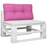 Vidaxl palletkussen 70x40x12 cm stof roze