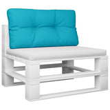 Vidaxl palletkussen 70x40x12 cm stof turquoise