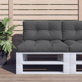Vidaxl palletkussen 80x40x12 cm stof antracietkleurig