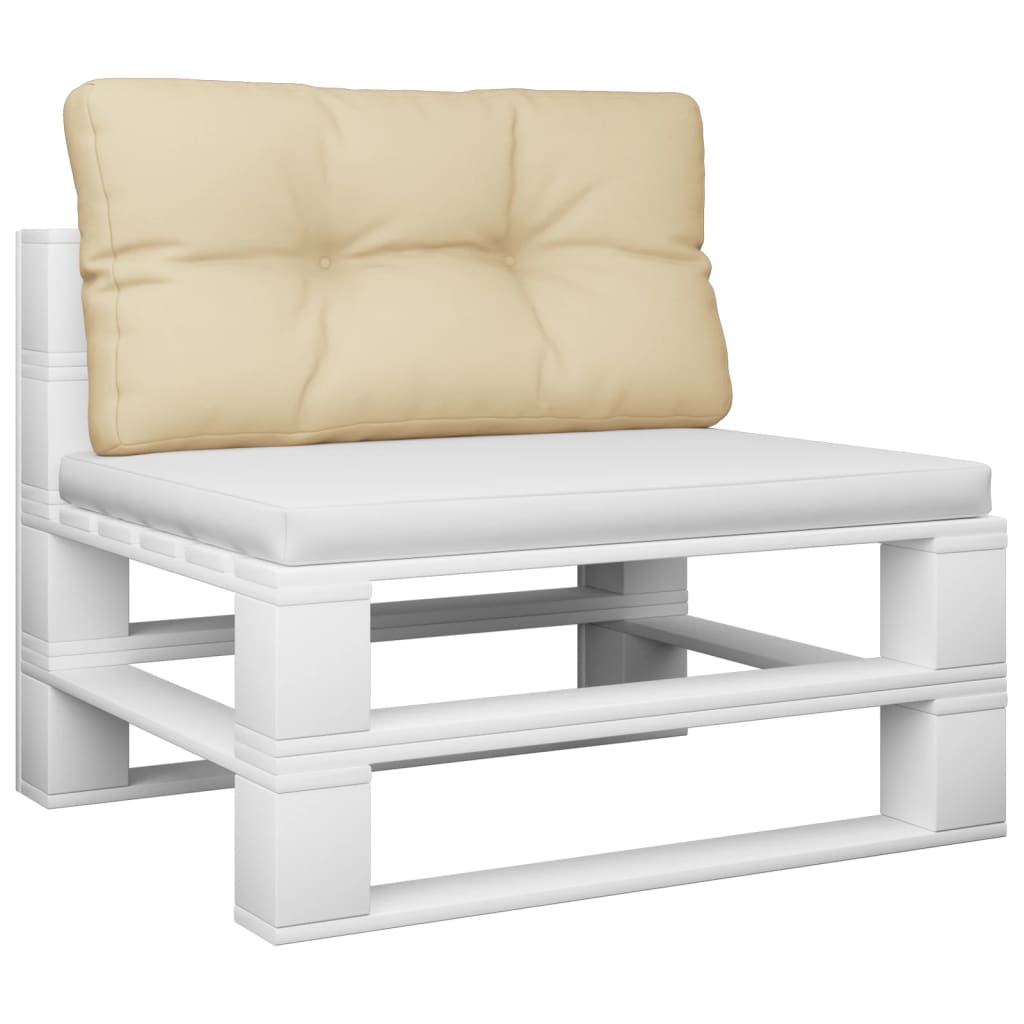 Vidaxl palletkussen 80x40x12 cm stof beige