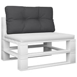 Vidaxl palletkussen 80x40x12 cm stof zwart