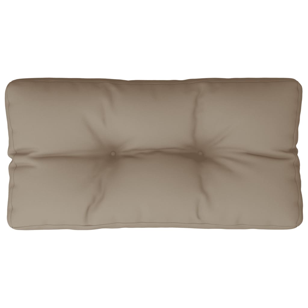 Vidaxl palletkussen 80x40x12 cm stof taupe