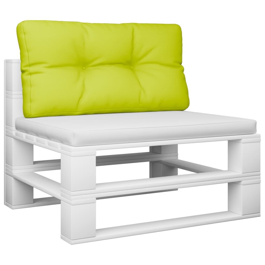 Vidaxl palletkussen 80x40x12 cm stof heldergroen