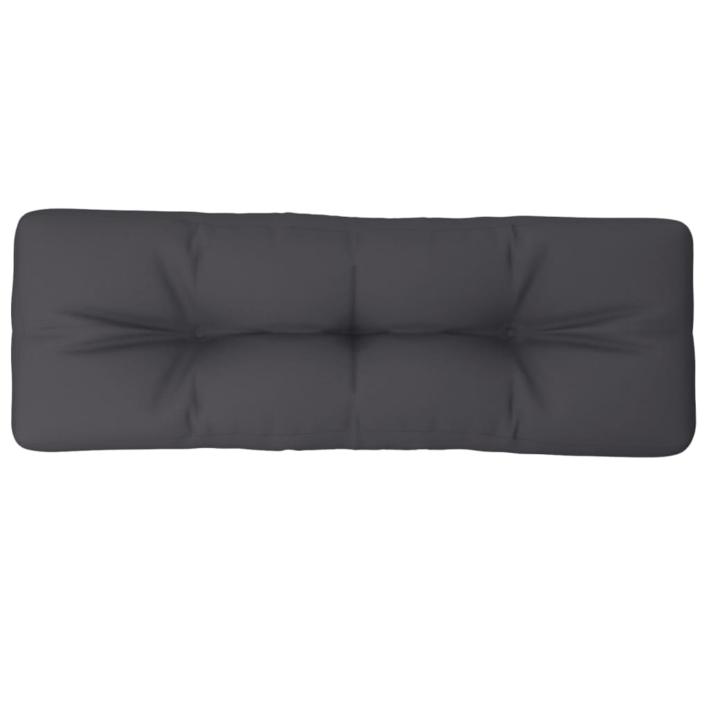 Vidaxl Pallet cushion 120x40x12 cm Fabric Anthracite -colored